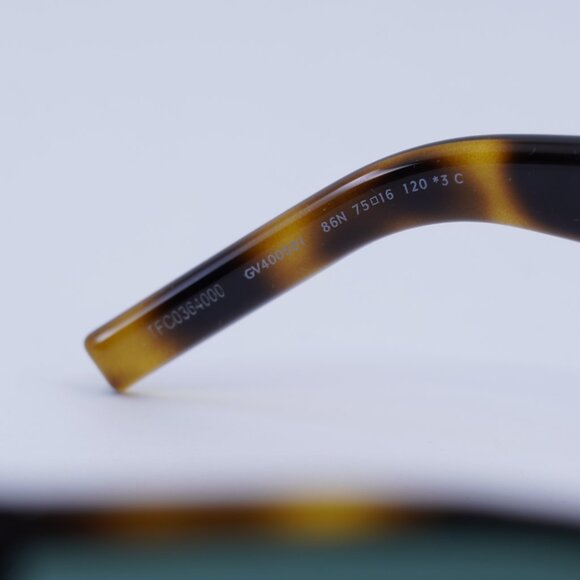 ?️ New Givenchy GV40050I 86N Sunglasses - Light Havana Frame, Green Lenses main image 6